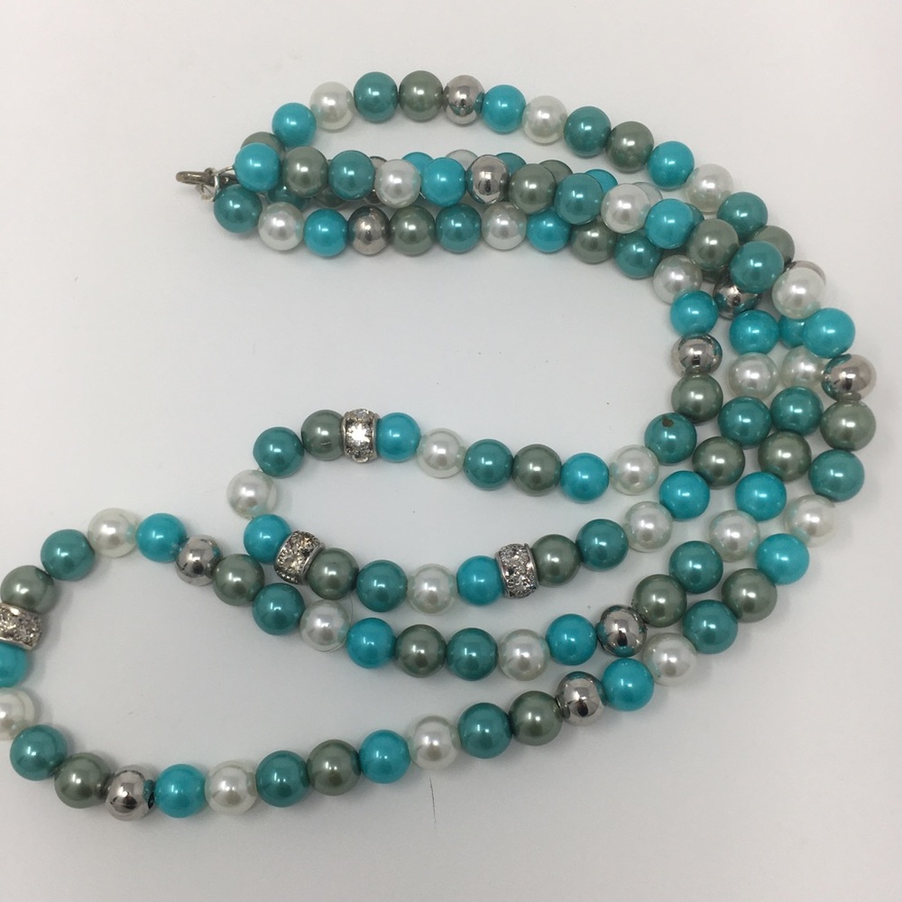 Jewelry Glass Pearl Round Mix Green